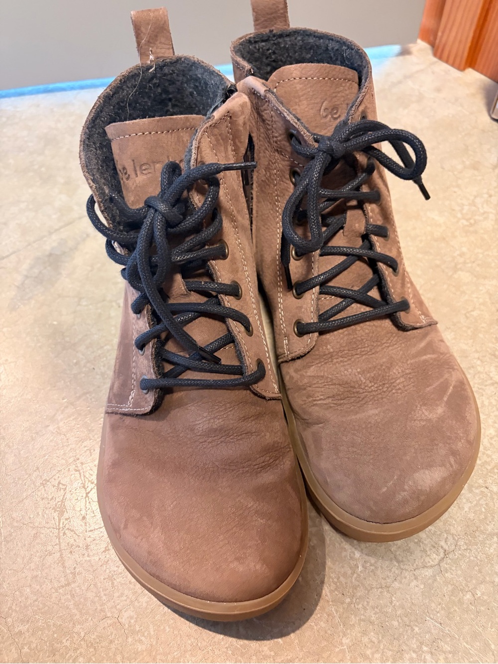 Be Lenka Barefoot lace up leather boots, women’s 38